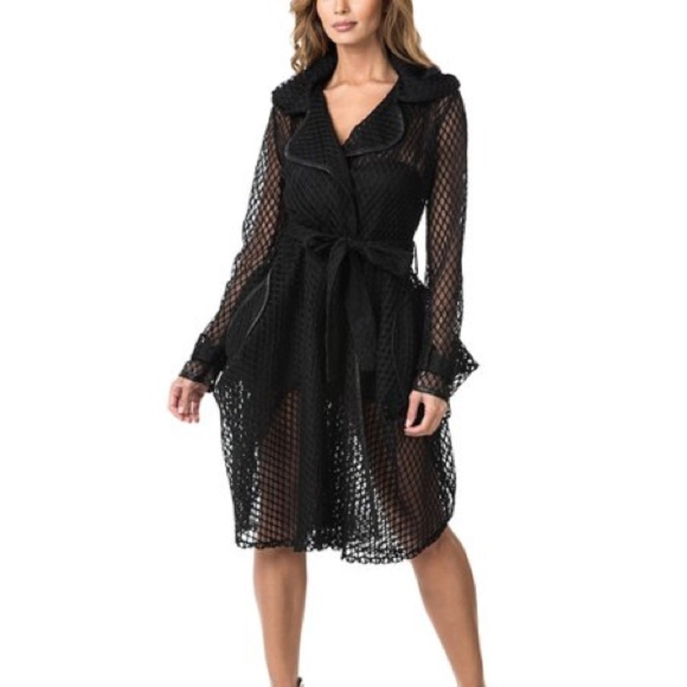 Forever 21 - Fishnet Trench Coat